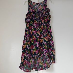 Floral high low dress